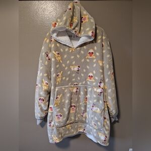 Oodie Kids Hoodie with Fun Print. Oversized.